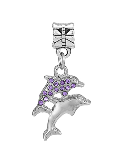 Purple Series Style Alloy Beads