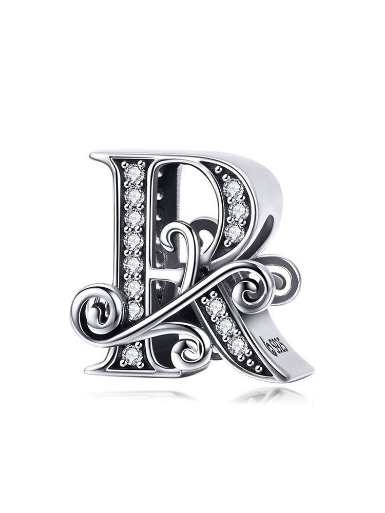 Monogram Letters 925 Sterling Silver Beads - Tatanband