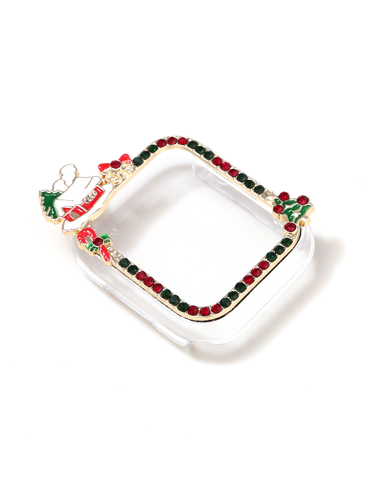Diamond-encrusted Christmas PVC Protective Case
