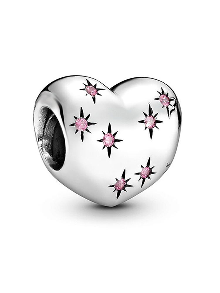 Pink Series Style Alloy Beads