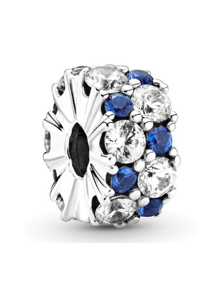 Blue Series C Style Alloy Beads