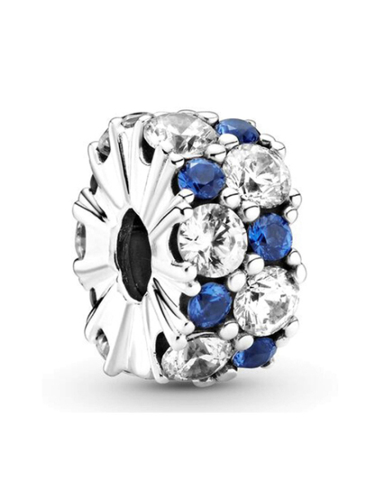 Blue Series C Style Alloy Beads