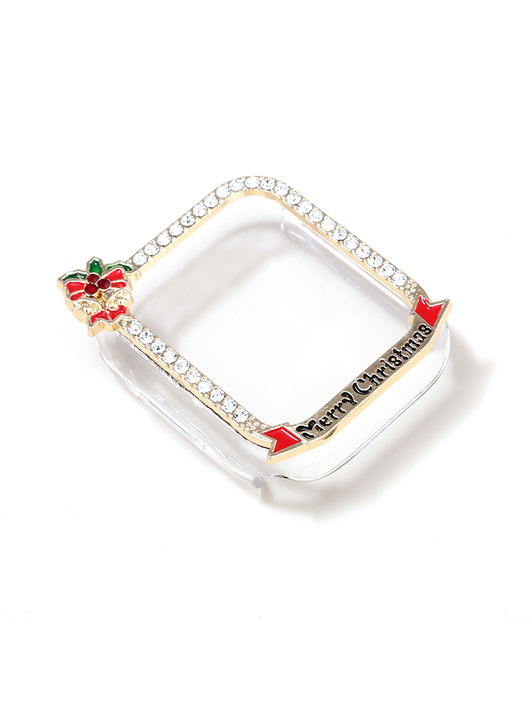 Diamond-encrusted Christmas PVC Apple Watch Protective Case - Tatanband