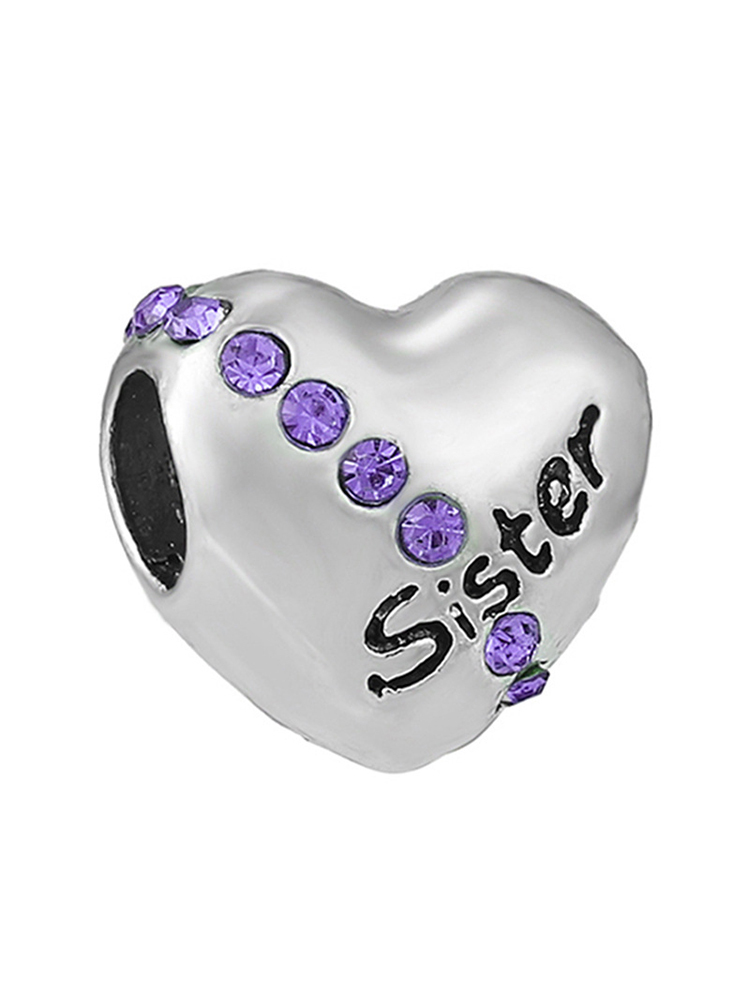 Purple Series Style Alloy Beads