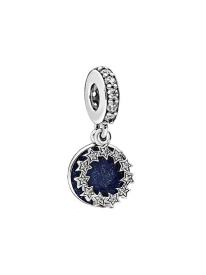 Blue Starry Sky Series Alloy Beads