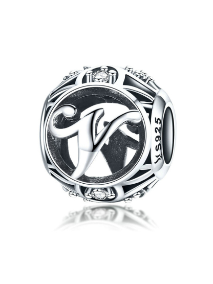 26 Letters 925 Sterling Silver Beads