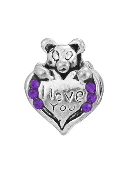 Purple Series Style Alloy Beads