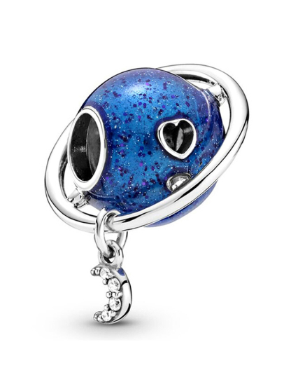 Blue Series C Style Alloy Beads