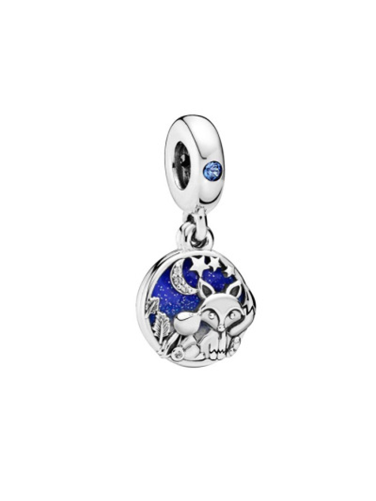 Blue Starry Sky Series Alloy Beads