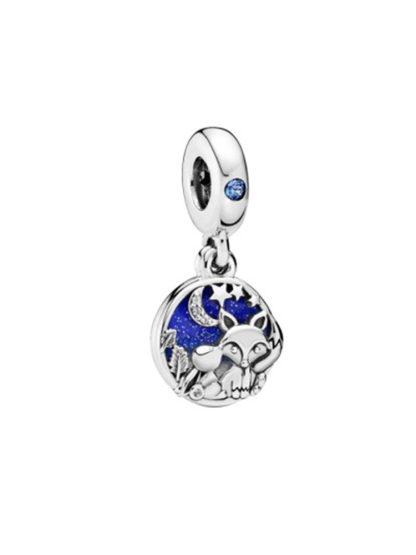 Blue Starry Sky Series Alloy Beads