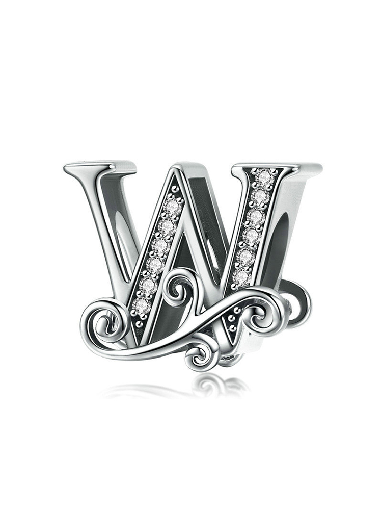Monogram Letters 925 Sterling Silver Beads - Tatanband