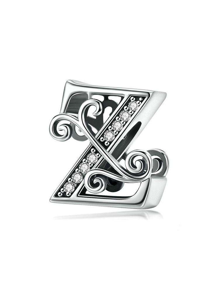 Monogram Letters 925 Sterling Silver Beads - Tatanband