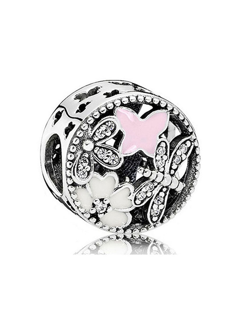 Pink Series Style Alloy Beads