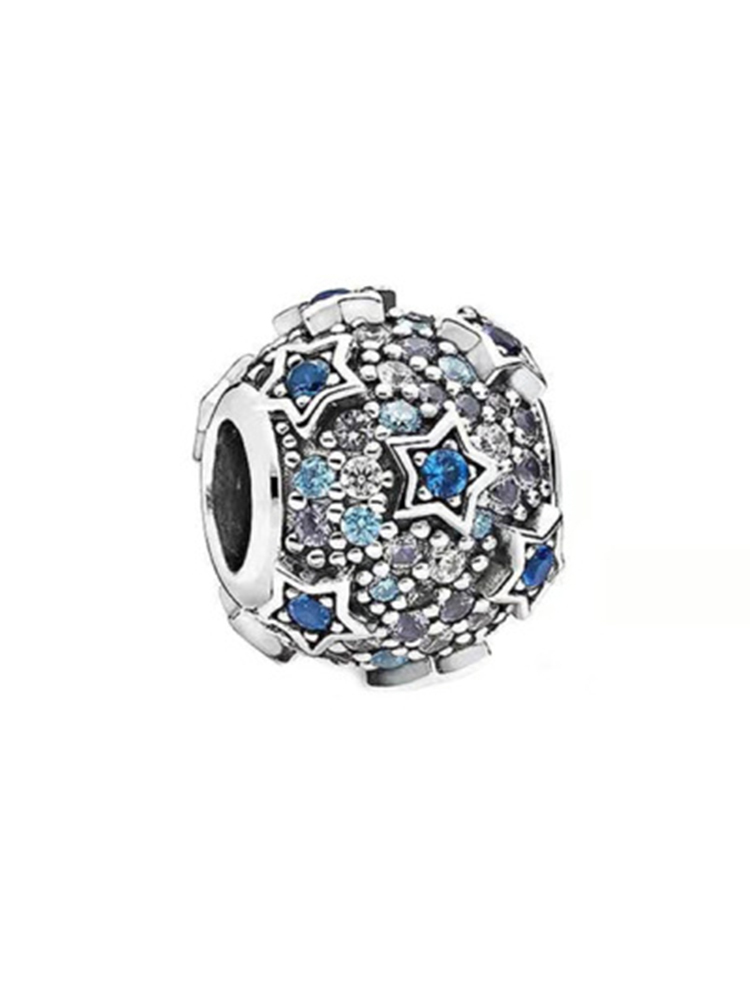 Blue Starry Sky Series Alloy Beads