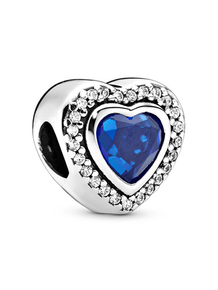 Blue Series C Style Alloy Beads