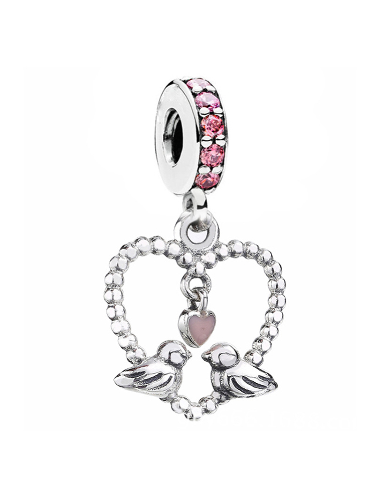 Pink Series Style Alloy Beads