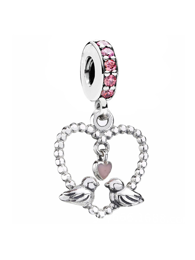 Pink Series Style Alloy Beads