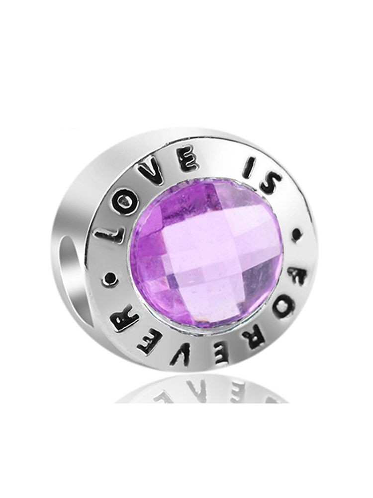 Purple Series Style Alloy Beads