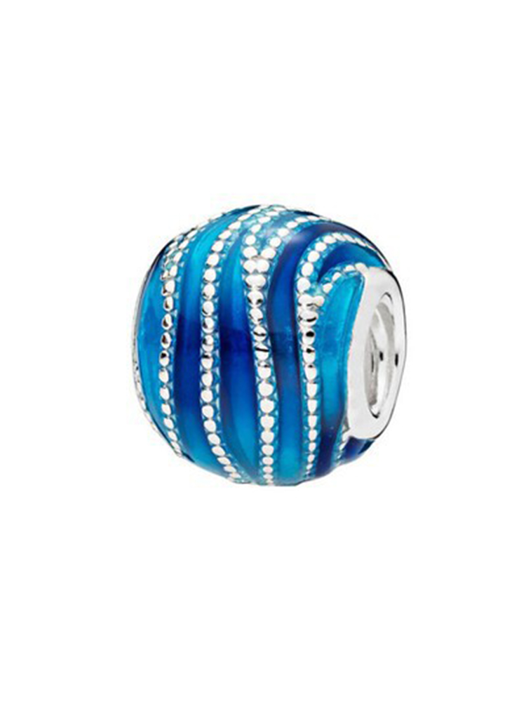 Blue Starry Sky Series Alloy Beads