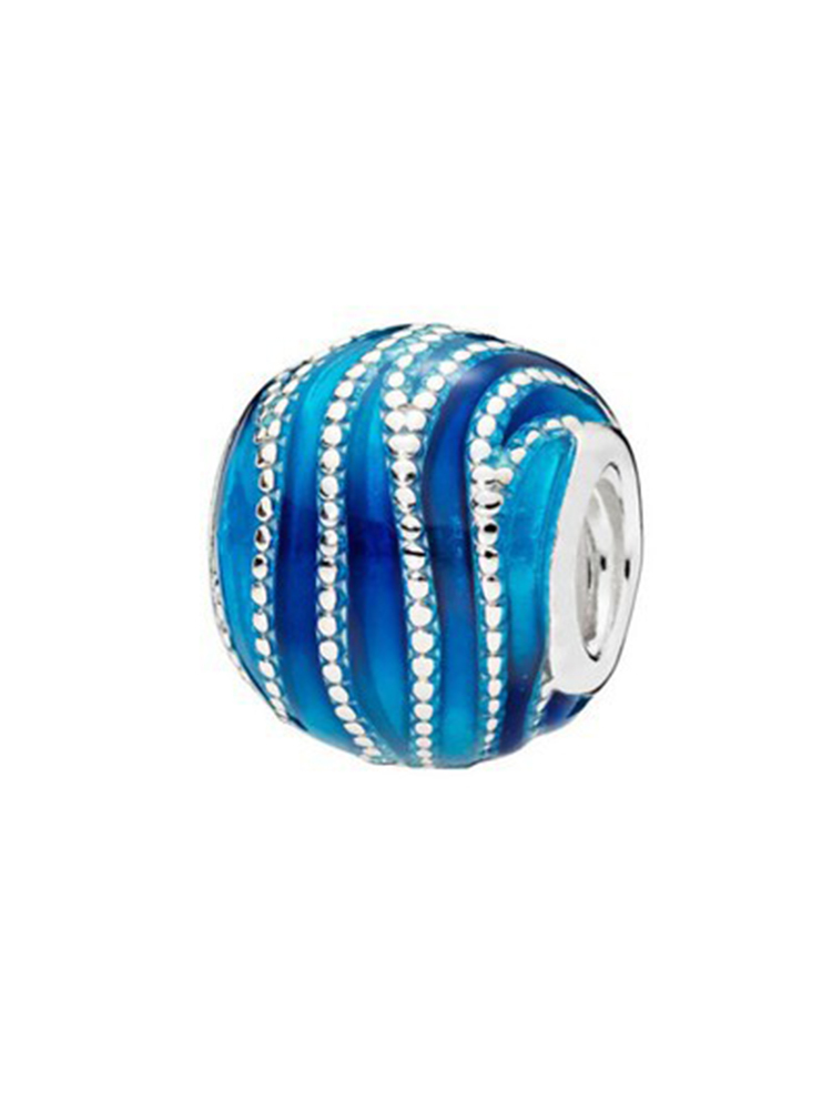 Blue Starry Sky Series Alloy Beads