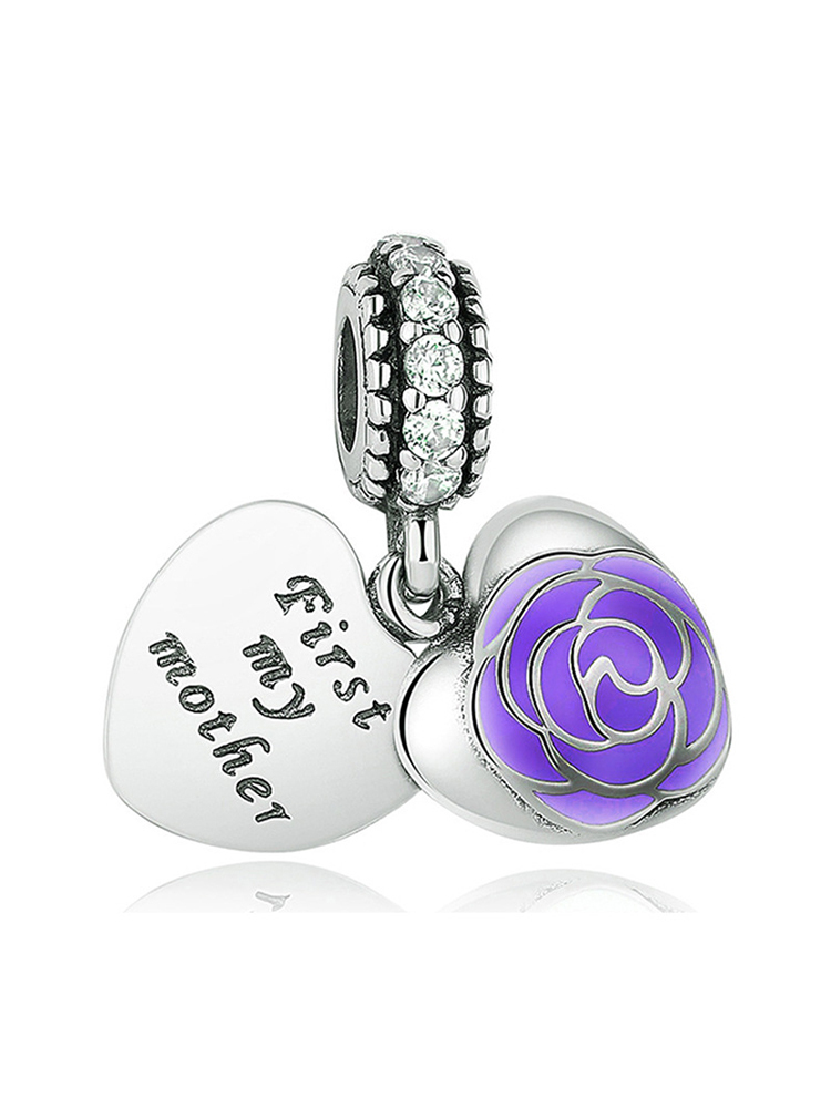 Purple Series Style Alloy Beads