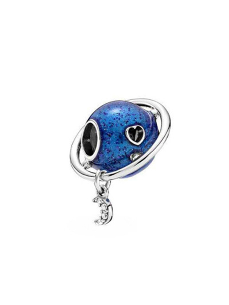 Blue Starry Sky Series Alloy Beads