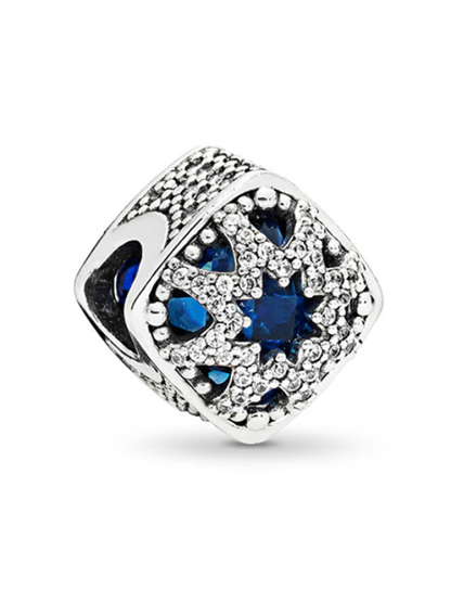 Blue Series C Style Alloy Beads