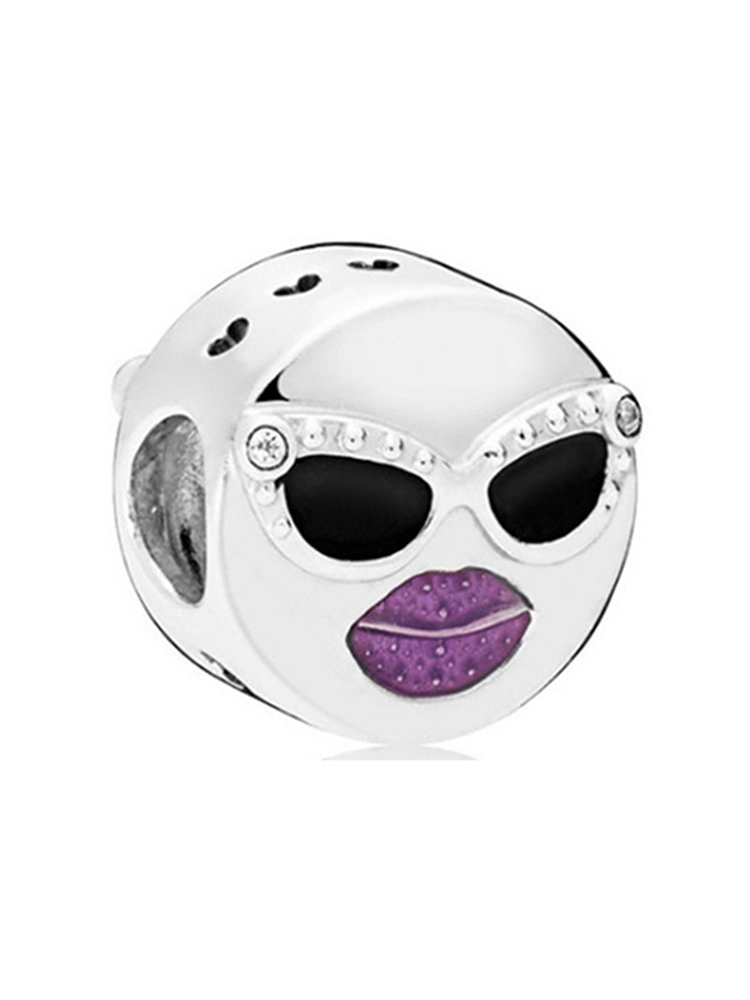 Purple Series Style Alloy Beads