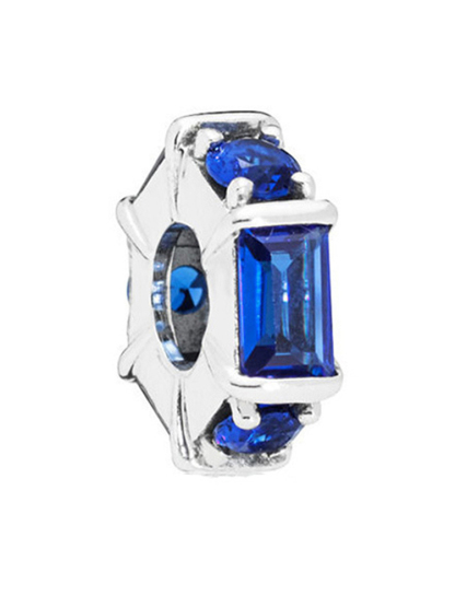 Blue Series C Style Alloy Beads