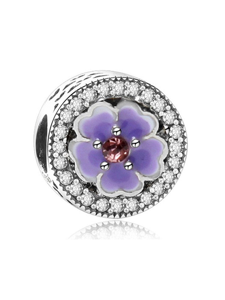 Purple Series Style Alloy Beads