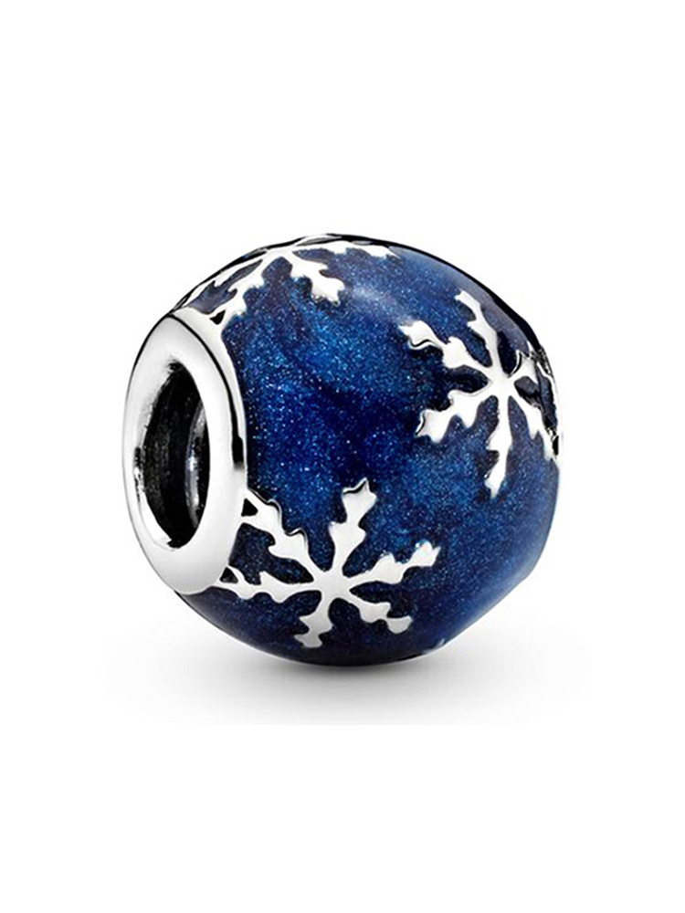 Blue Series C Style Alloy Beads