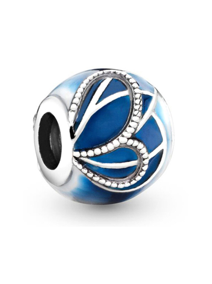 Blue Series C Style Alloy Beads