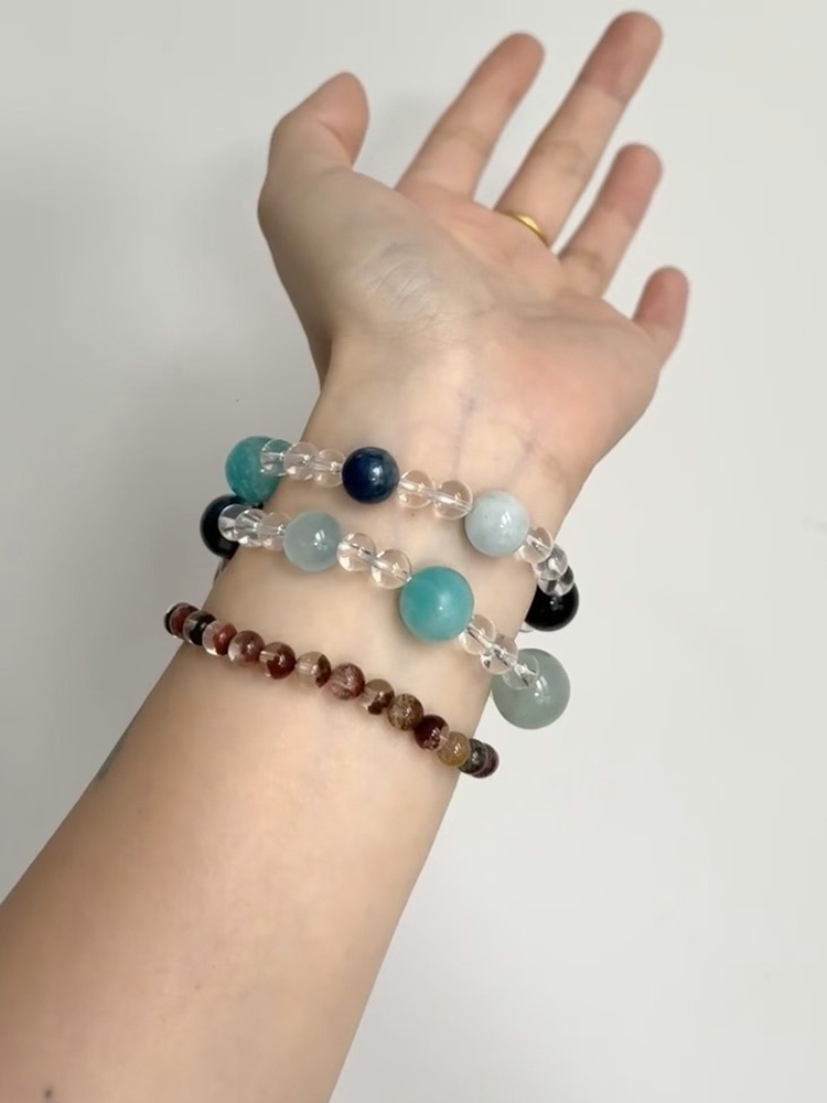 Blue Glacier Nature Crystal Band