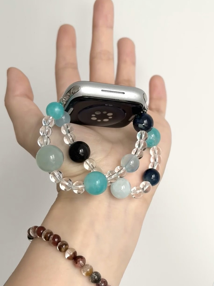 Blue Glacier Nature Crystal Band