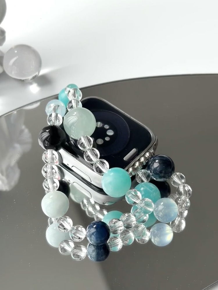 Blue Glacier Nature Crystal Band