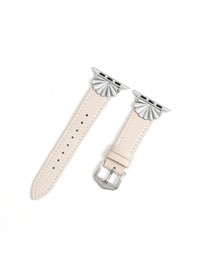 Fan Buckle Leather Apple Watch Band - Tatanband