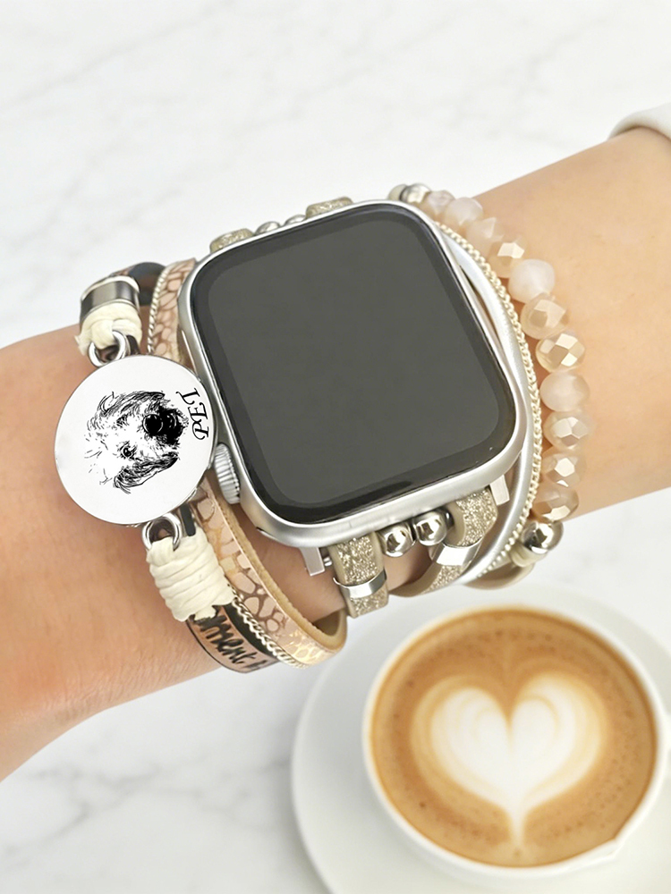 Custom Bohemian Laser Engraved Band for Apple Watch