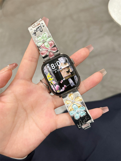 Flower LOVE Stainless Steel Band