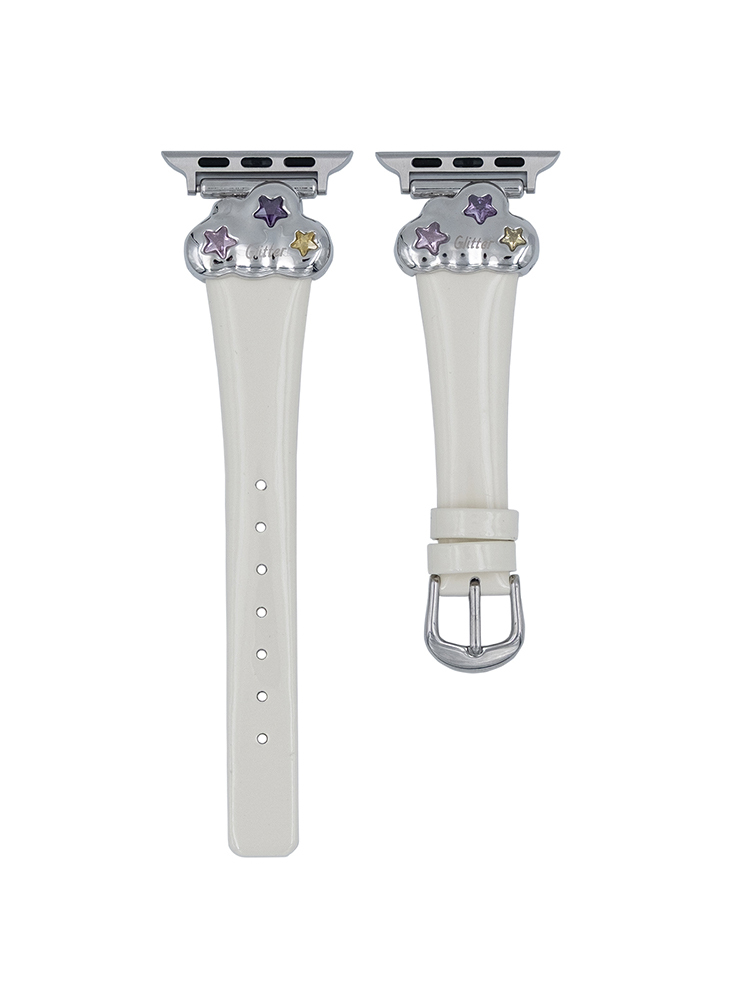 Clouds Buckle Leather Apple Watch Band - Tatanband