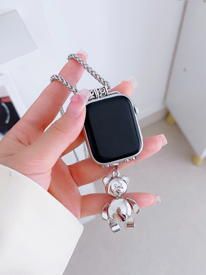 Bear Pendant Titanium Steel Necklace