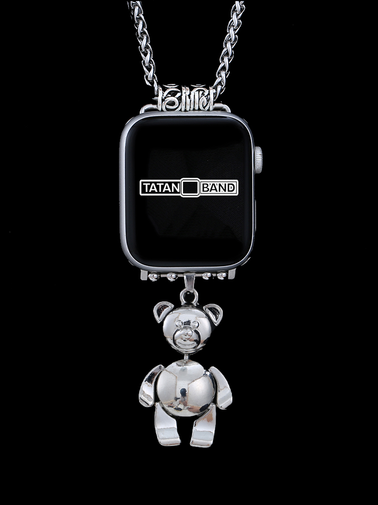 Bear Pendant Titanium Steel Necklace