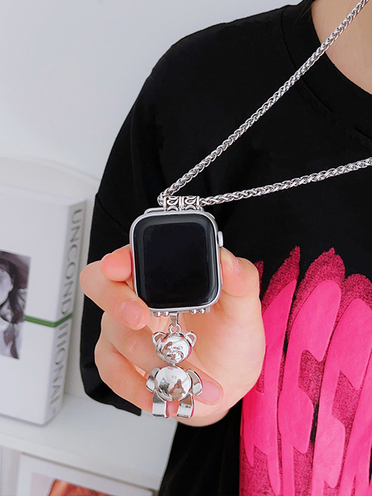 Bear Pendant Titanium Steel Necklace