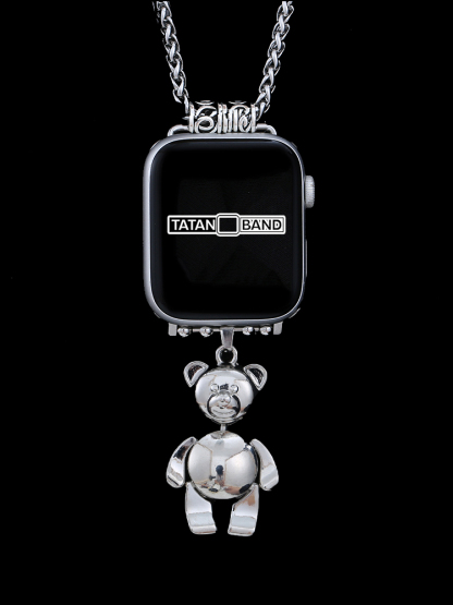 Bear Pendant Titanium Steel Necklace