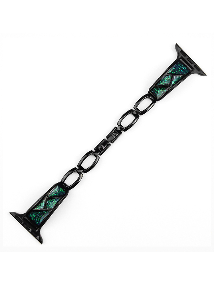 Patchwork Pattern Bracelet Stainless Steel Apple Watch Band - Tatanband