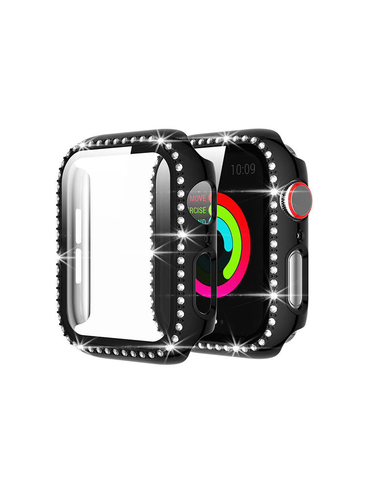 Single Row Rhinestone PVC Protective Case with Protective Film