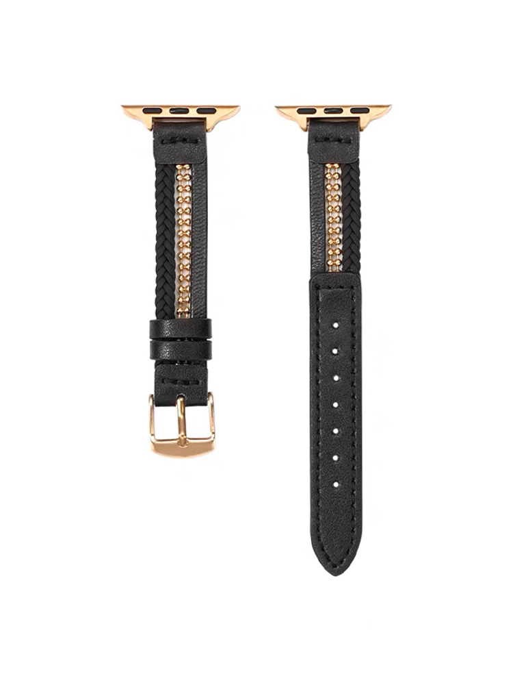 Novel Beads with Leather Apple Watch Band - Tatanband