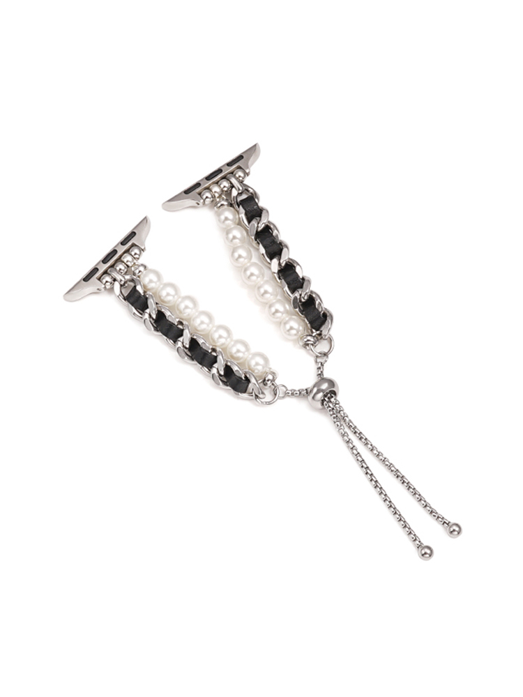 Metal Chain with Pearl Chain Band