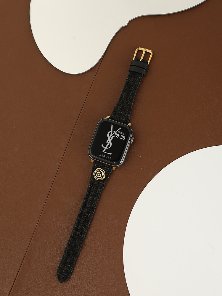 Camellia Rivet Curve Leather Band
