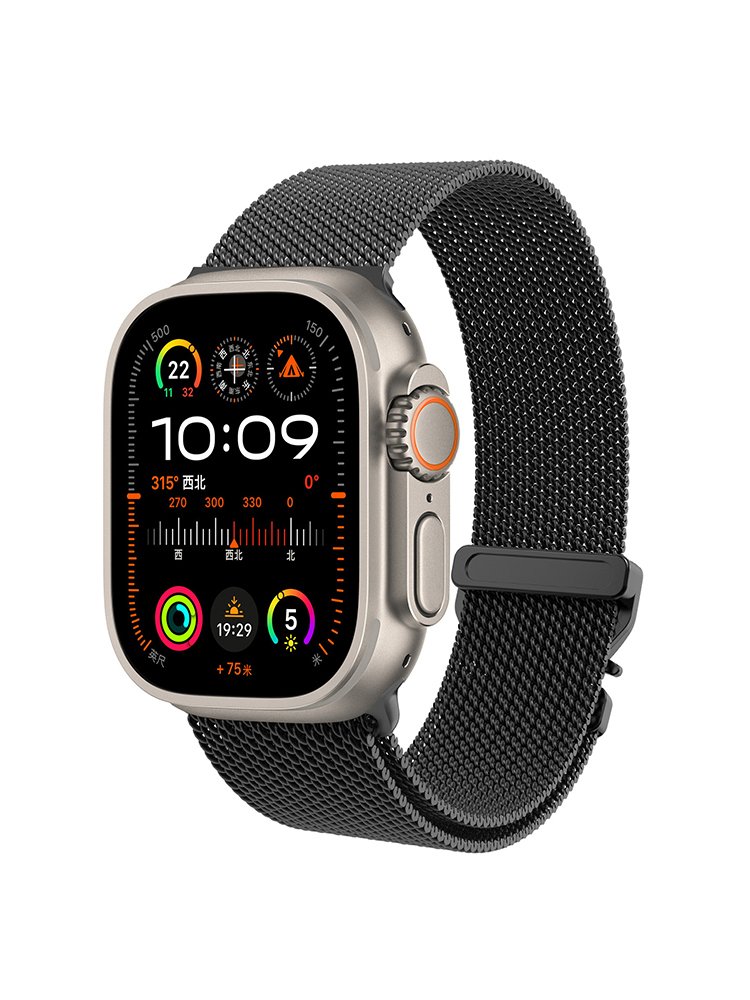 Quick Release_Buckle Milanese Stainless Steel Band