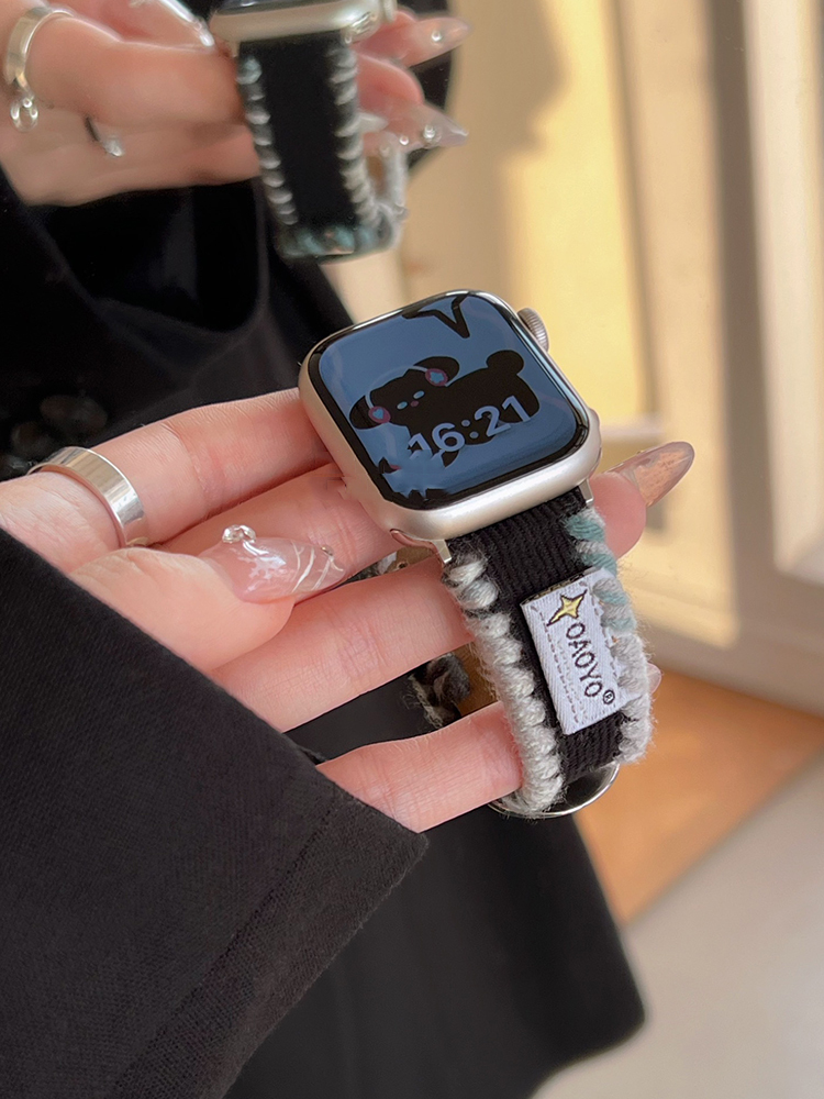 Hand-wound Corduroy Leather Band